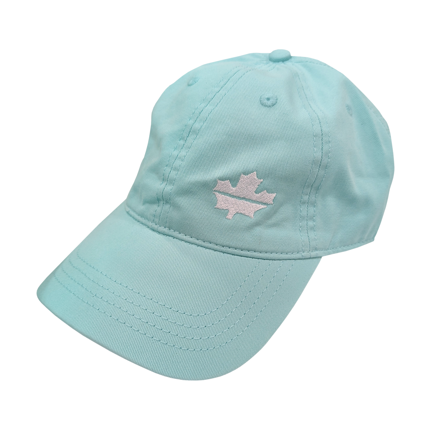 J-AAR Relaxed Golf Cap with White Leaf