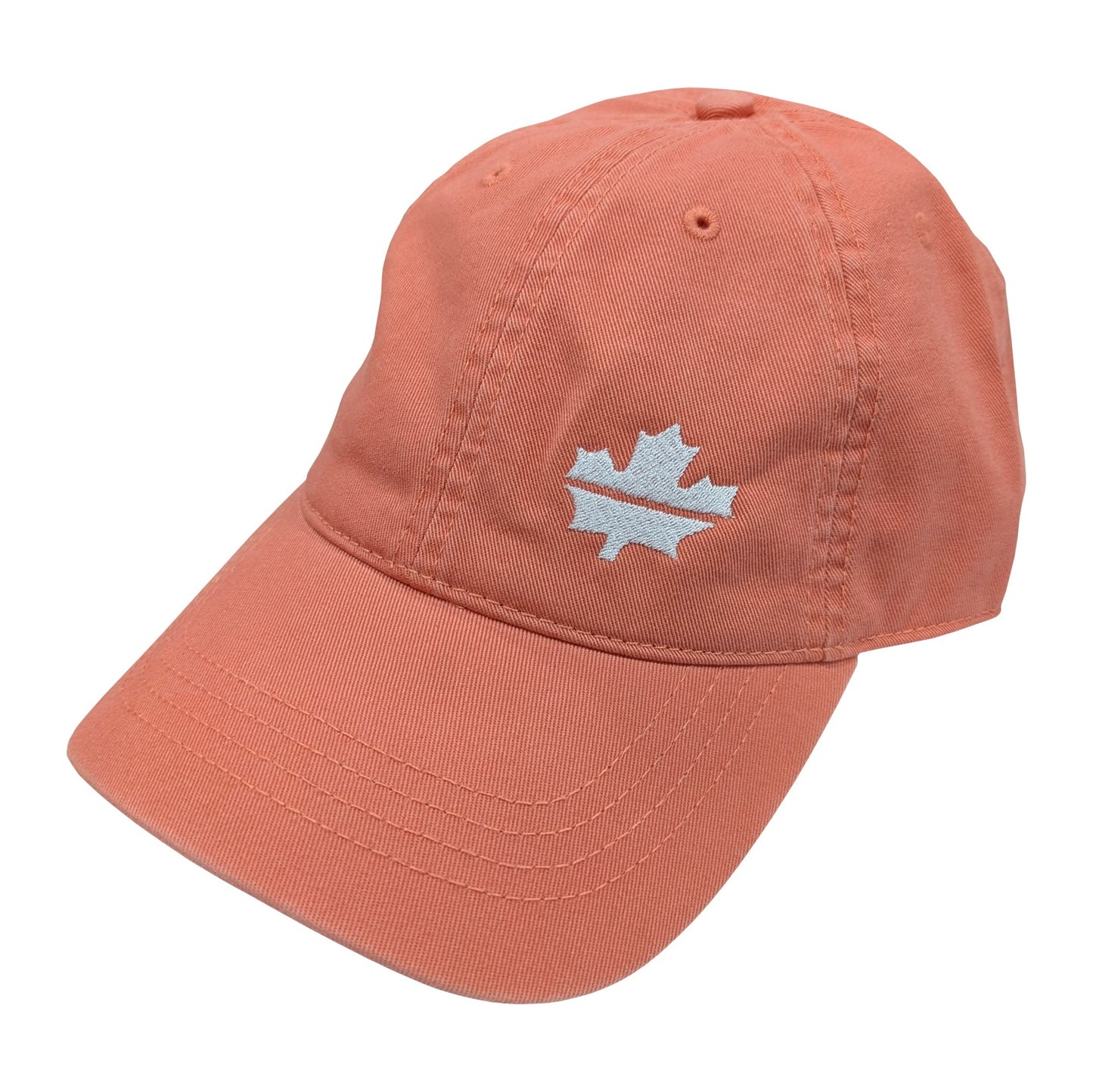 J-AAR Relaxed Golf Cap with White Leaf
