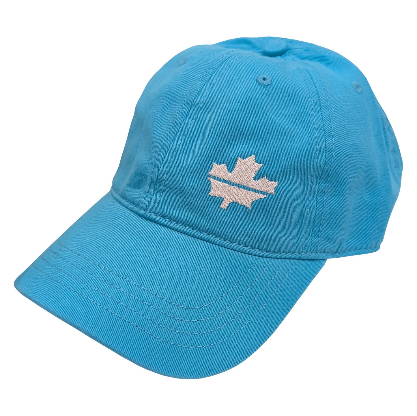 J-AAR Relaxed Golf Cap with White Leaf
