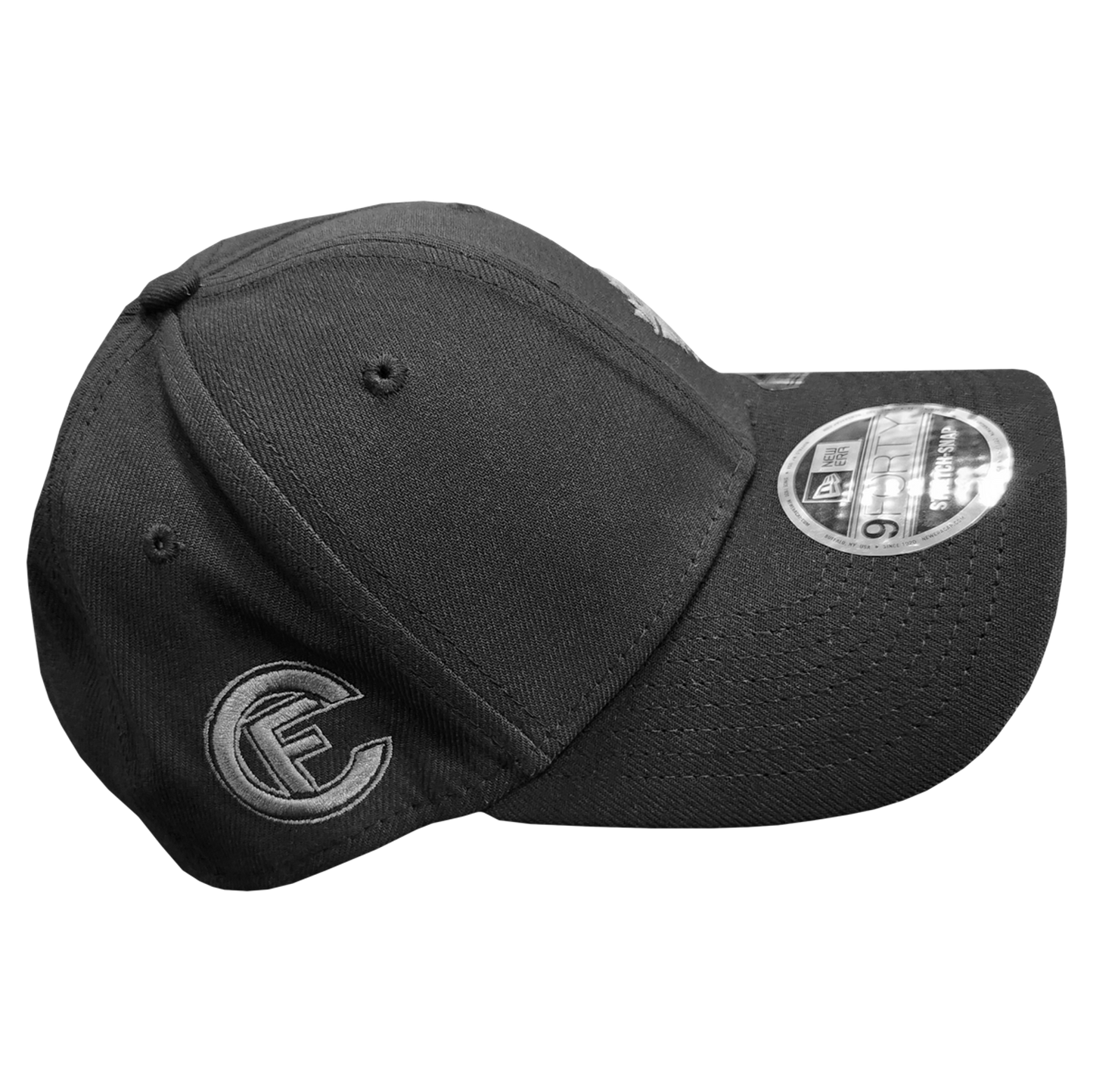 CF 940 Adjustable Black Hat with Black Graphite Logo